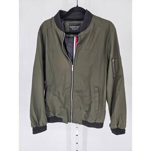 Sandbank Men's Slim Fit Lightweight Softshell Flight Bomber Jacket Coat Sz M